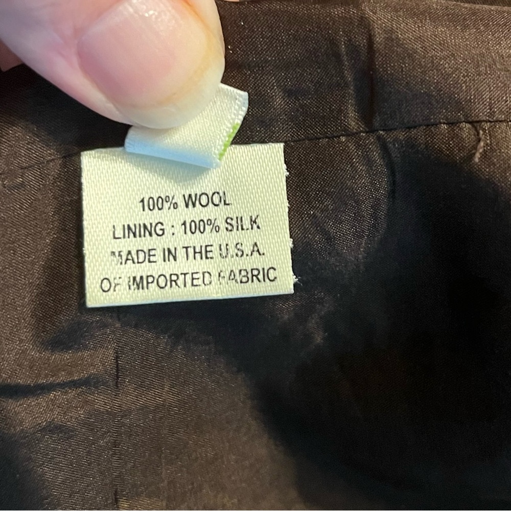 CHARLES CHANG-LIMA Classic Wool Top Coat Size 8 - Picture 8 of 11
